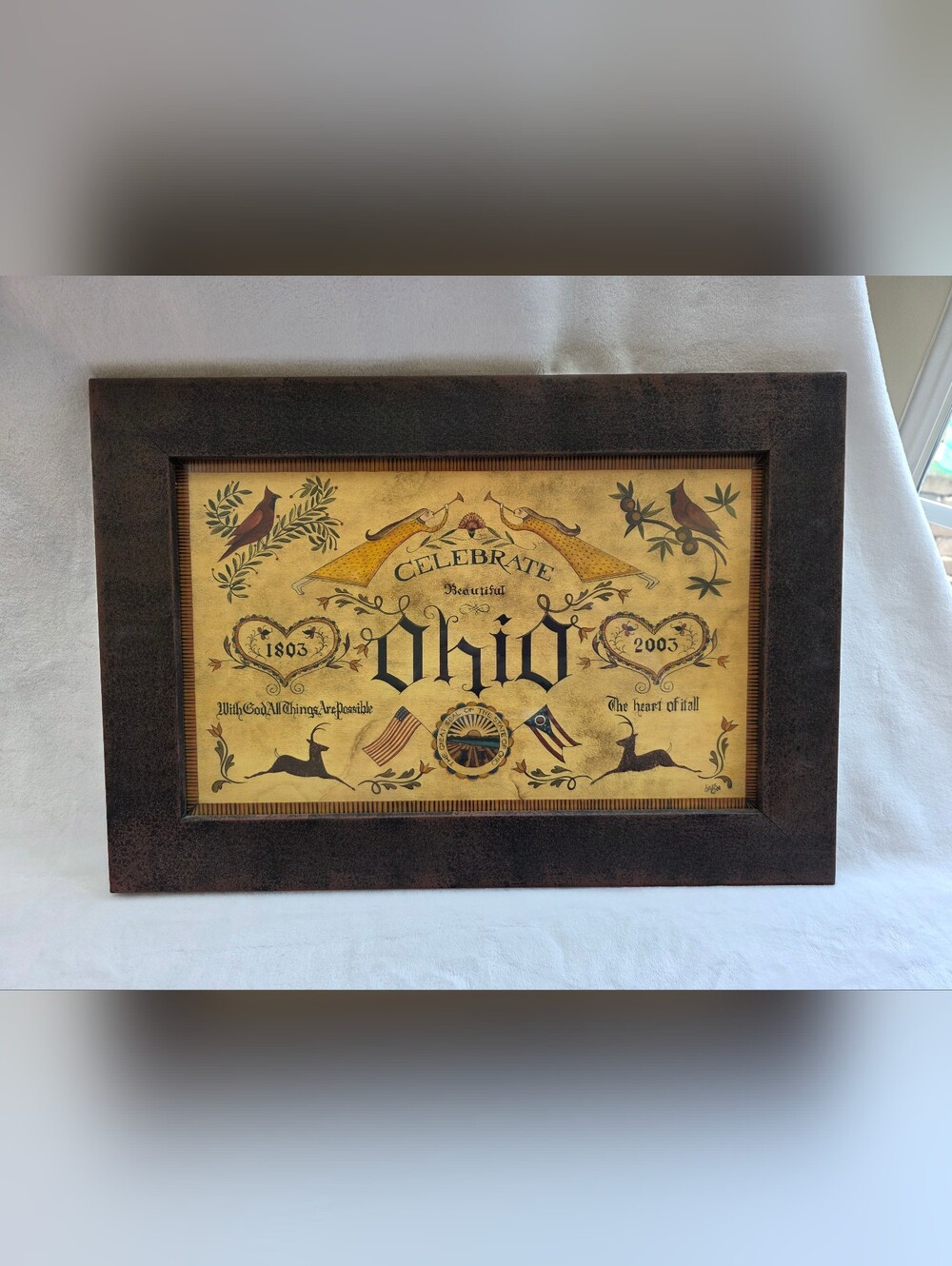 Ohio Bicentennial Framed Print